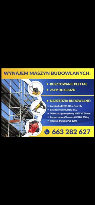 Wynajem rusztowania plattec, wynajem rusztowania