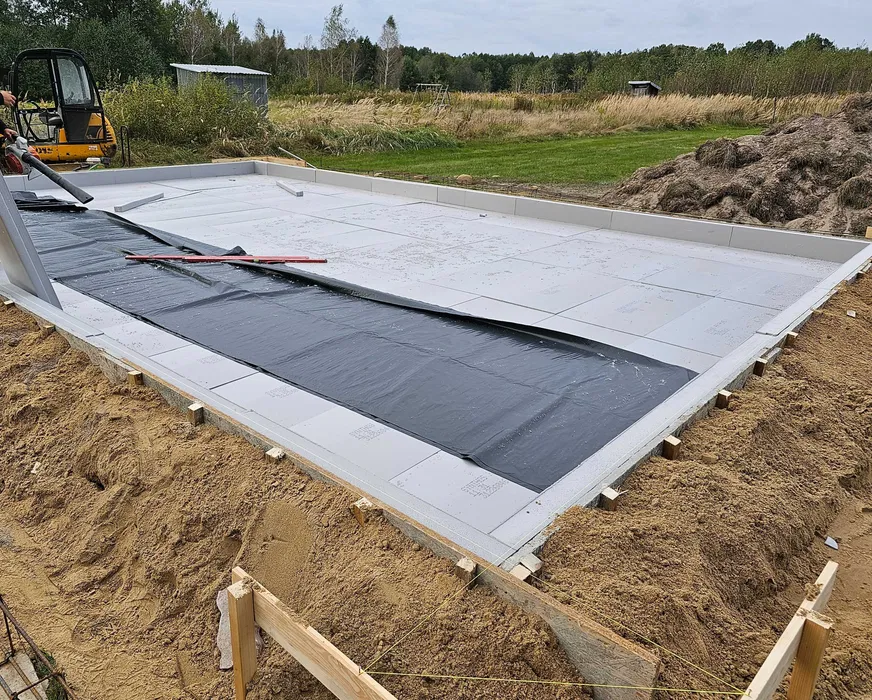 Płyta fundamentowe fundamenty punktowe pod domy domki garaze