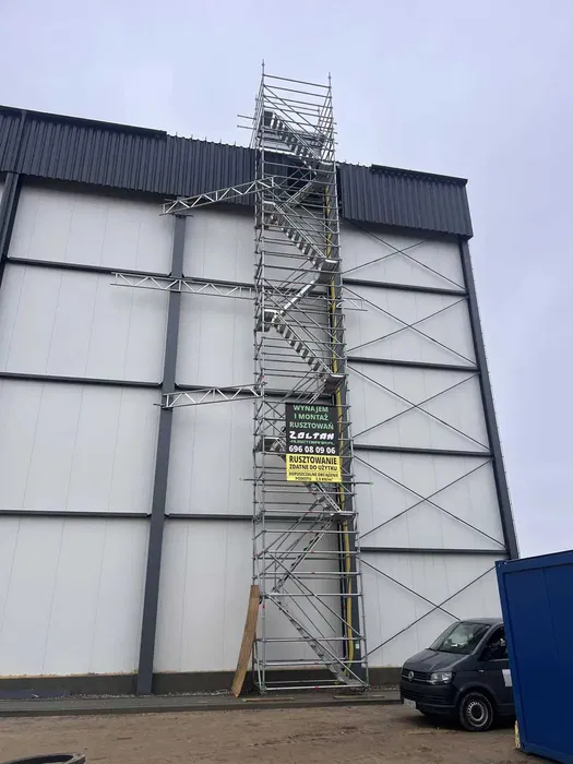 Wynajem wypożyczalnia rusztowań Przemysłowych Fasadowych Transport