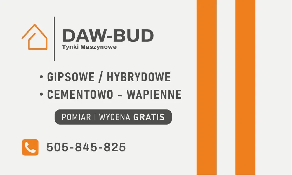 Tynki Maszynowe Gipsowe/Hybdrydowe/CW