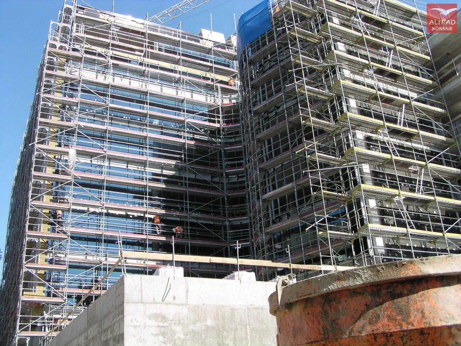 Wynajem Rusztowań, Rusztowanie Fasadowe - PROJEKT, DOSTAWA, MONTAŻ -FV