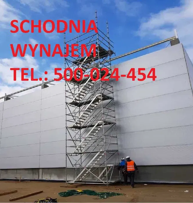 Schodnia Budowlana Wynajem Łódź Tymczasowa Klatka Schodowa Wypożycz