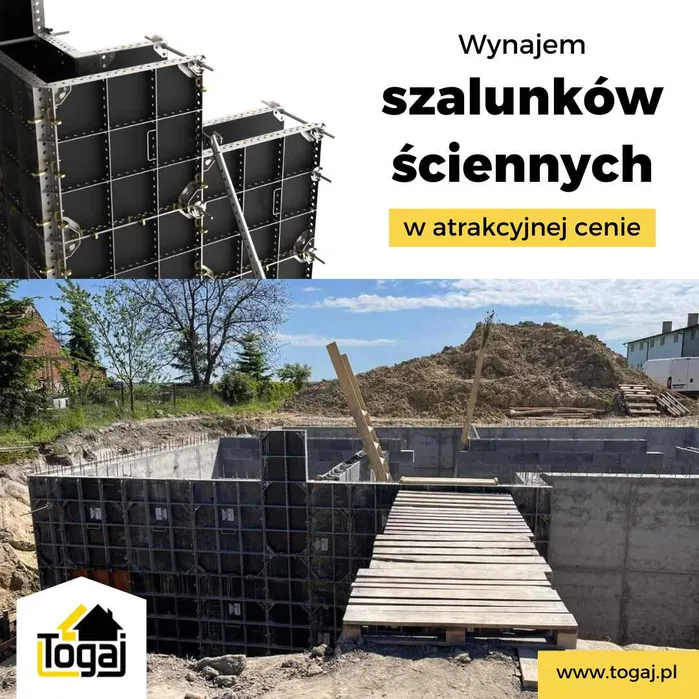 szalunki systemowe stropowe fundamentowe ścienne stemple wynajem