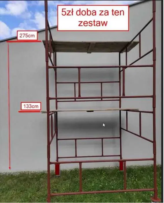 Rusztowanie warszawskie wynajmę tanio- już od 40gr pow. 30 dni !!