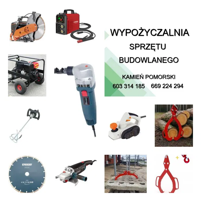 Rusztowanie. Maszyna do cięcia styropianu. Nóż do strypianu. Wynajem