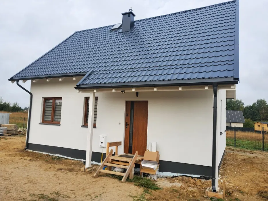 Dom szkieletowy drewniany mieszkalny piękny