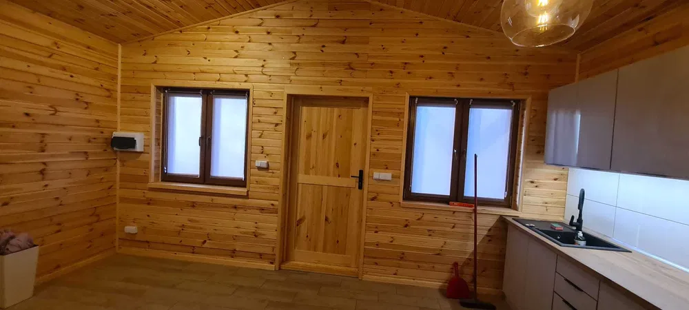 Dom szkieletowy prefabrykowany usł. stolarskie CNC place zabaw altany