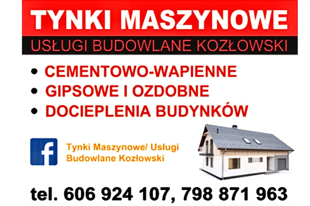 Tynki maszynowe Ostrów Wielkopolski