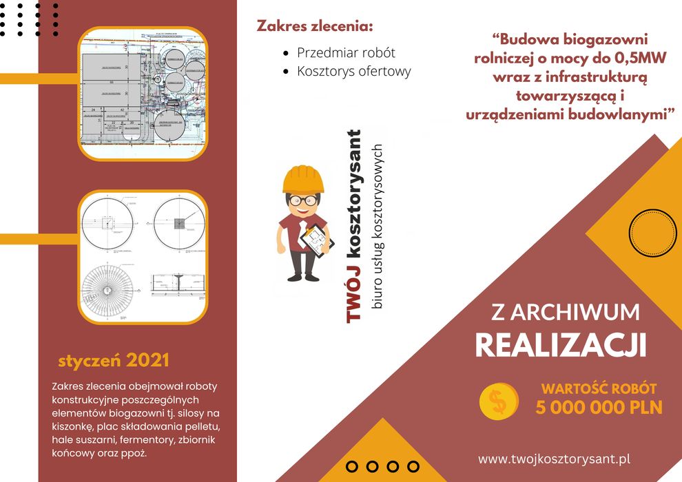 Kosztorysant budowlany/ Rzeczoznawca kosztorysowy/ Kosztorys