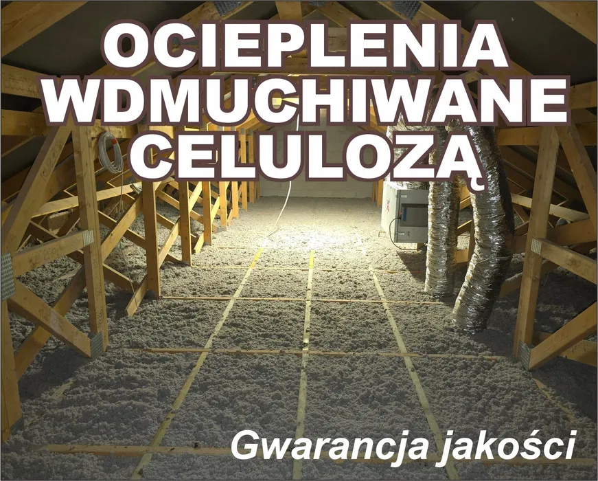 OCIEPLENIE PODDASZA, ocieplenie stropu. Wdmuchiwanie celulozy.
