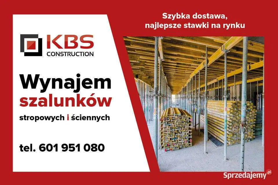 Wynajem szalunków stropowych i ściennych
