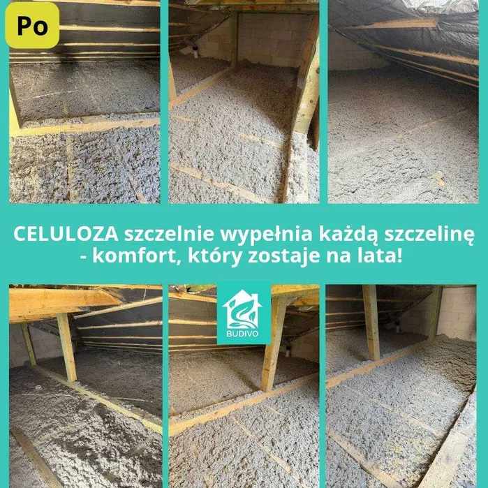 Ocieplenie poddasza stropu Piana PUR | Celuloza | BUDIVO | Gwarancja