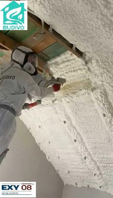 Ocieplenie poddasza stropu Piana PUR | Celuloza | BUDIVO | Gwarancja