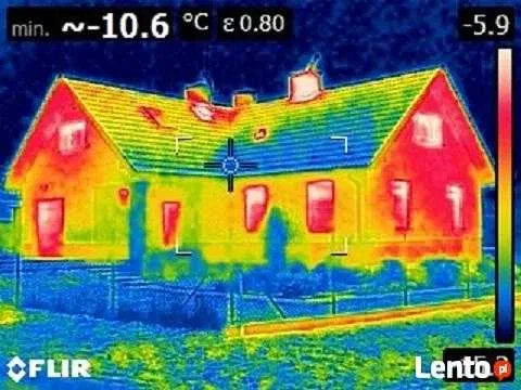 Docieplenie Pianką PUR Celulozą Ocieplanie poddasza Termowizja Pianka