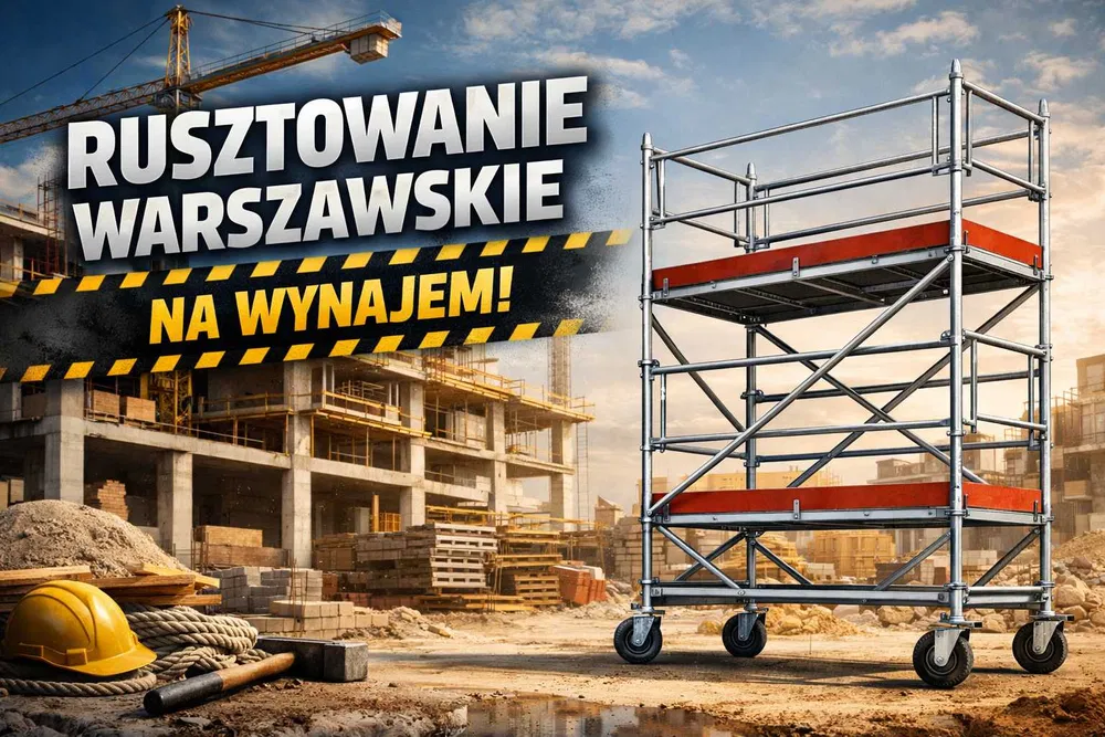 RUSZTOWANIE warszawskie WYNAJEM kompletne z KÓŁKAMI do wynajęcia
