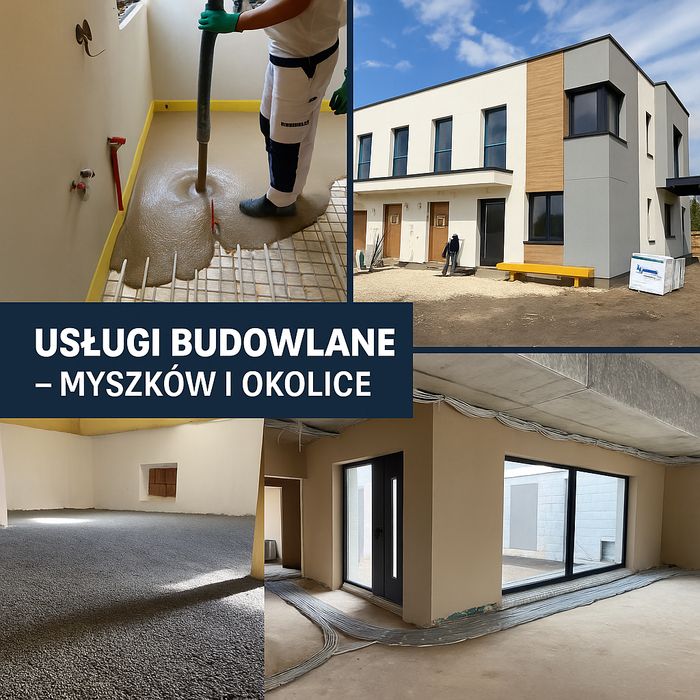 Tynki maszynowe gipsowe wylewki anhydrytowe styrobeton darmowa wycena