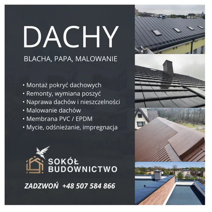 dachy remonty budowa naprawa
