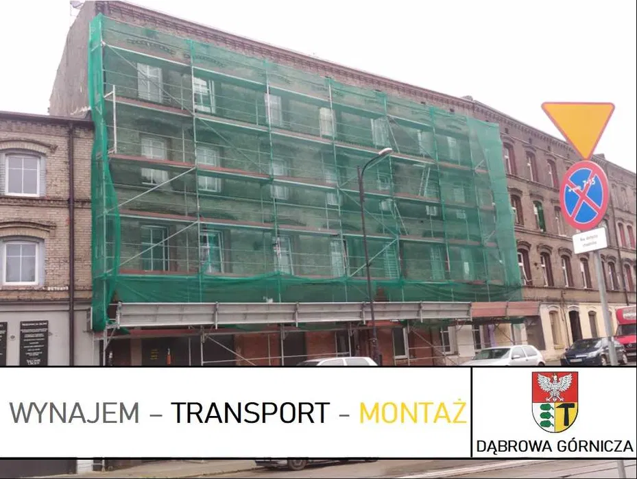 WYNAJEM Dąbrowa Górnicza - Rusztowanie elewacyjne | Transport Montaż