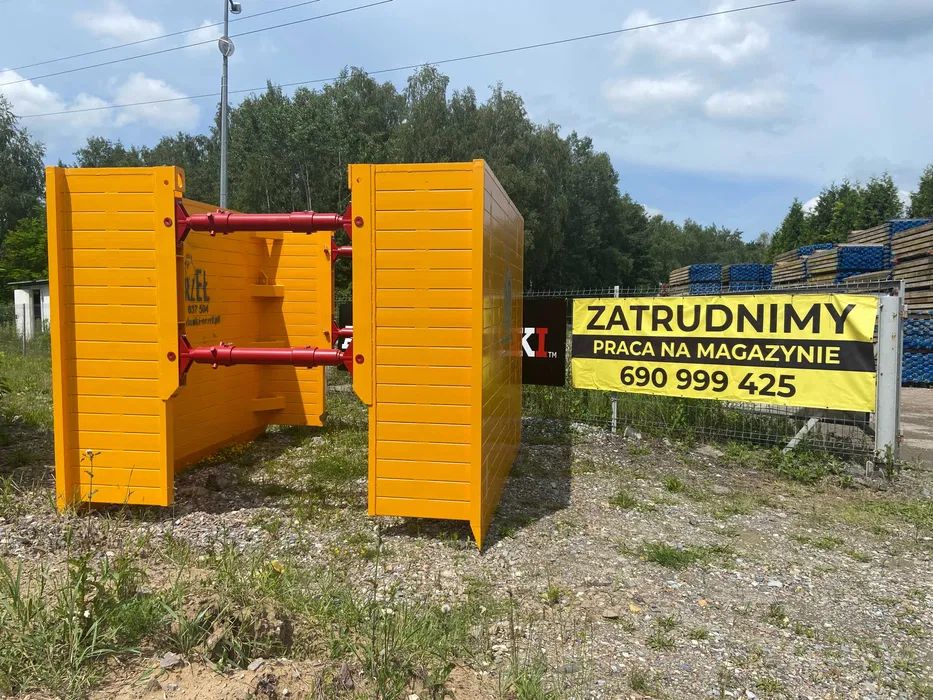 Szalunki do wykopów - SZALUNEK TYPU STUDNIA 3x3x2,3m Wynajem