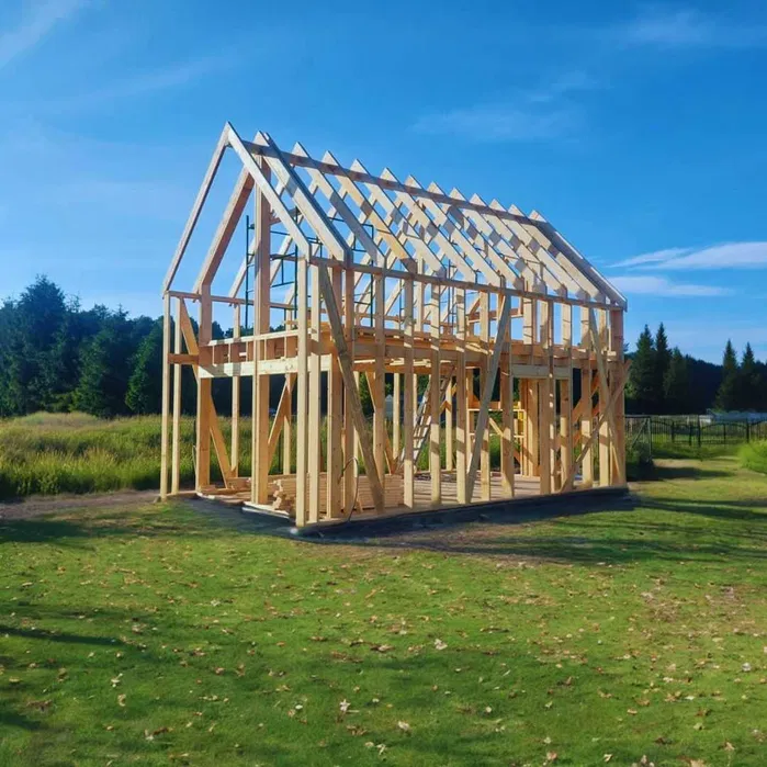 Dom drewniany, szkieletowy, całoroczny,domek letniskowy L302 PLUS 40m2