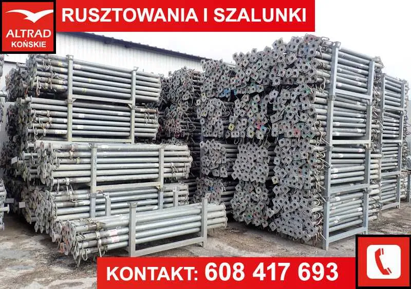 Podpory stropowe, stemple budowlane 300,350,400,450,500,550 OCYNK