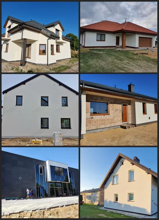Elewacje Ocieplanie budynków termomodernizacja Piana PUR dociep...