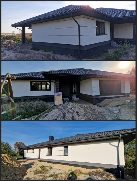 Elewacje Ocieplanie budynków termomodernizacja Piana PUR dociep...