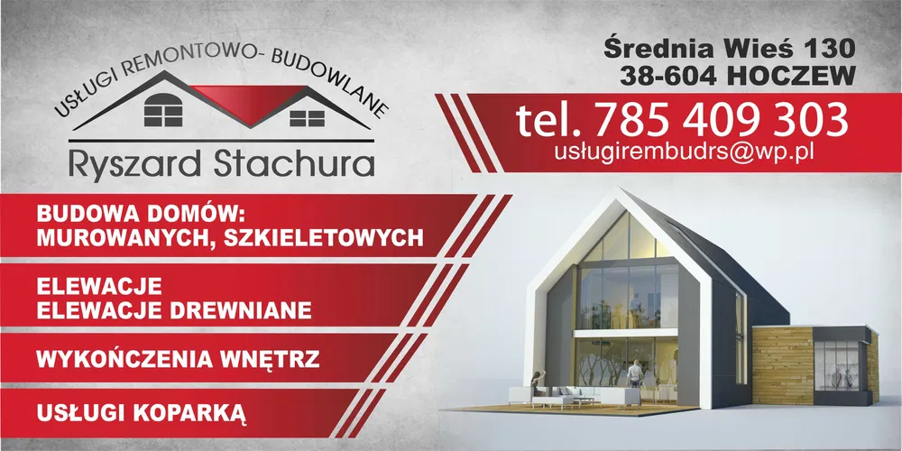 budowa domów murowanych szkieletowych elewacje usługi koparką wykończe