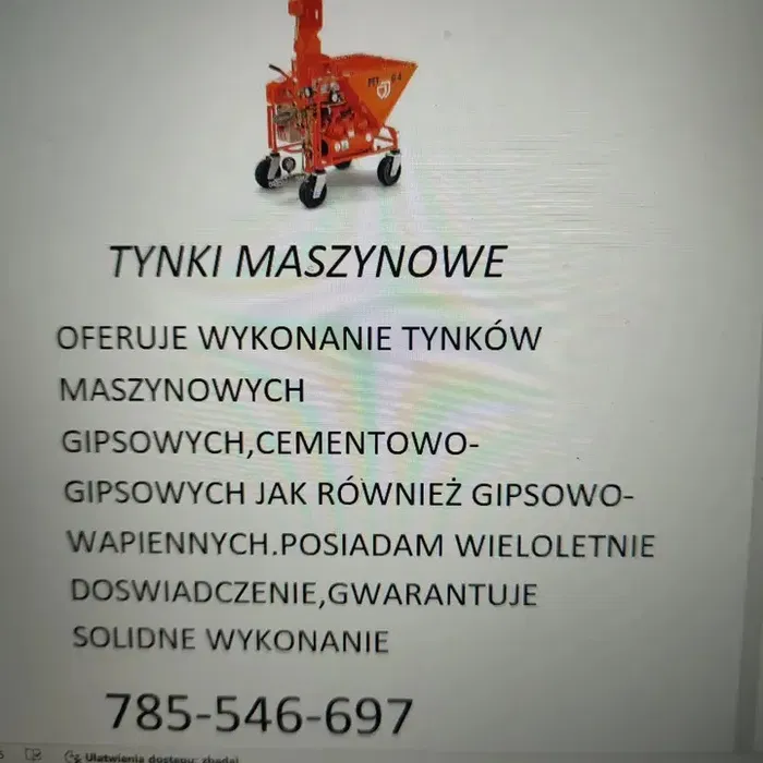 Tynki maszynowe gipsowe gładkie