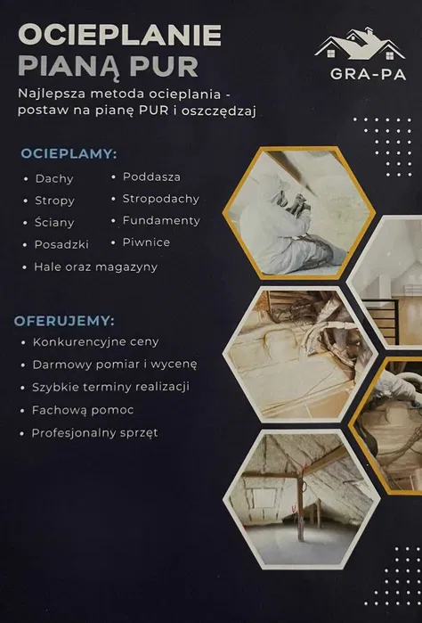 Izolacja natryskowa, Ocieplanie Pianą PUR, Piana PUR