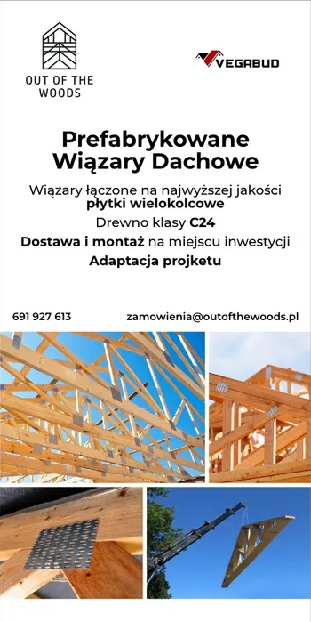 Wiązary dachowe , bindy, więźby cnc