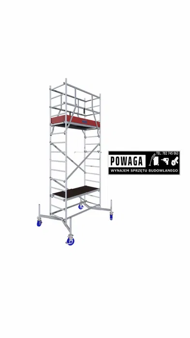 Wynajem Rusztowanie Krause ClimTec 5 m, alu, składane, kółka, wypożycz