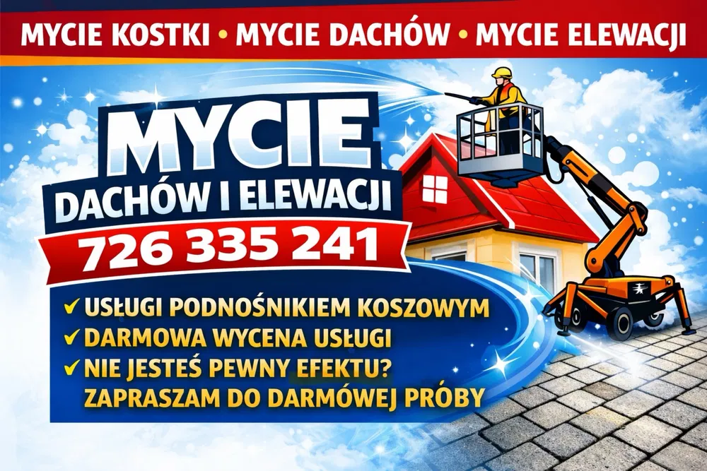 Mycie dachów i elewacji