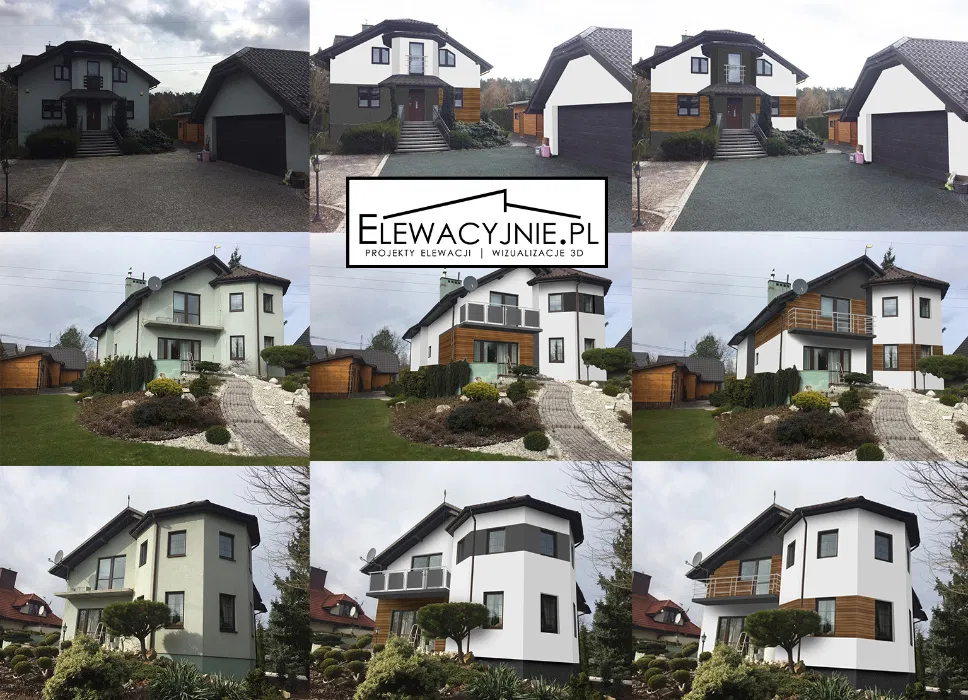 Projekt elewacji domu / Projekty budynku / wizualizacje 3D fasad