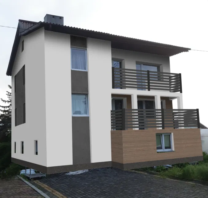 Projekt elewacji domu / Projekty budynku / wizualizacje 3D fasad