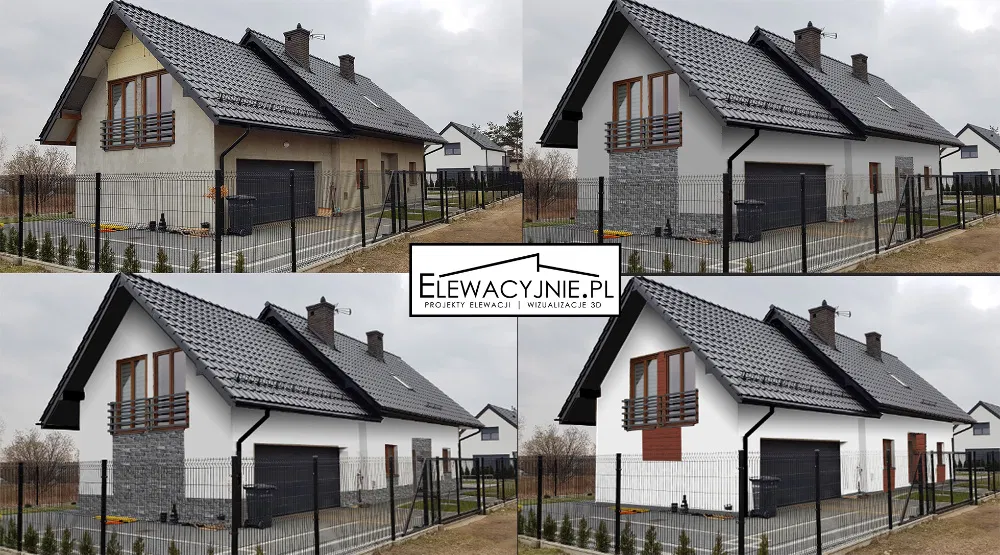 Projekt elewacji domu / Projekty budynku / wizualizacje 3D fasad