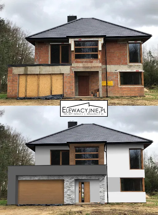 Projekt elewacji domu / Projekty budynku / wizualizacje 3D fasad
