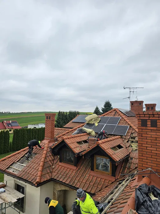 Naprawy dachów po kunach / kuna na dachu / Izolacje pianą i celulozą