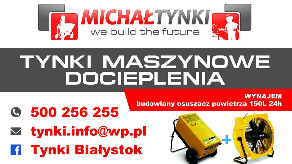 Tynki maszynowe gipsowe Białystok | KNAUF | Fachowo i terminowo
