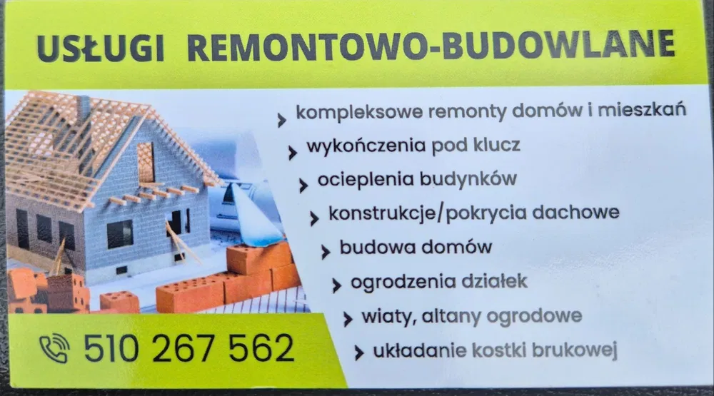 Usługi ogolno budowlane