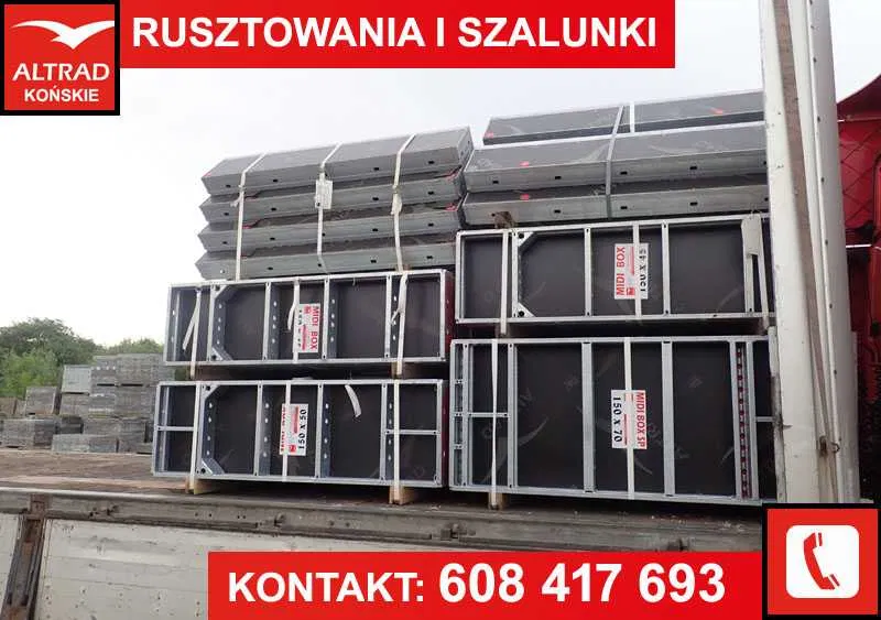 Wynajem szalunków ściennych, Szalunki ścienne, płyty szalunkowe