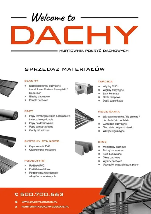 dachy Łódź / dachy łódzkie -hurtownia pokryć dachowych -blachodachówka