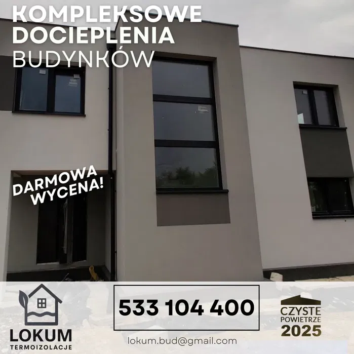 Docieplenia budynków, elewacje, audyt, ocieplenia, tynki wolne terminy