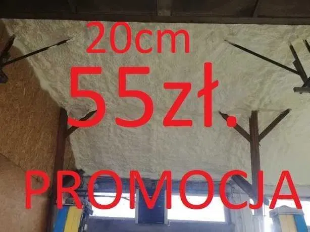 Ocieplanie poddaszy, pianowanie, piana PUR pianka poddasza