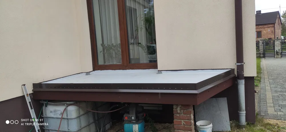 Hydroizolacja membraną PVC Tarasów, Balkonów, Dachów Płaskich, Attyka