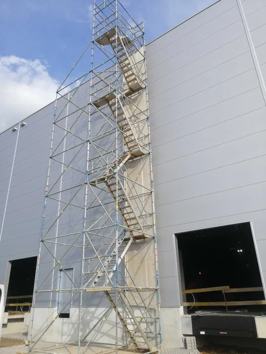 rusztowanie, schody, podpory