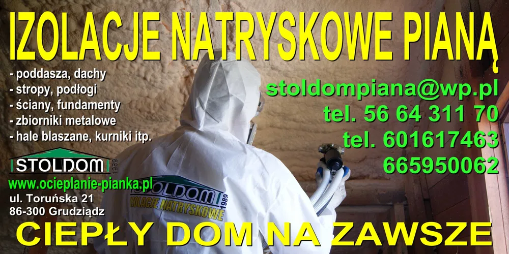 Ocieplanie pianą Izolacje natryskowe pianką PUR Ocieplanie poddasza