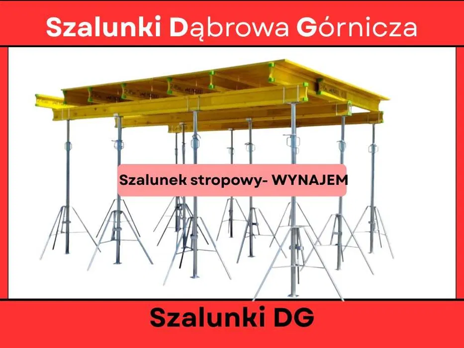 Wypozyczenie najem szalunki budowlane strop płyty podpory wynajem
