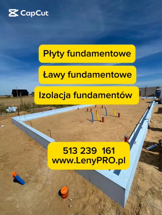 Ławy, Płyty Fundamentowe Izolacja Fundamentów, Brukarstwo, Kanalizacja