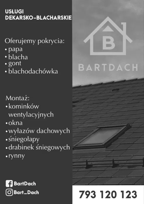 Usługi dekarskie, dekarz Częstochowa i okolice WOLNE TERMINY LUTY